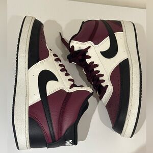 Nike Court Vision Mid NN Beetroot Sail Cream Leather